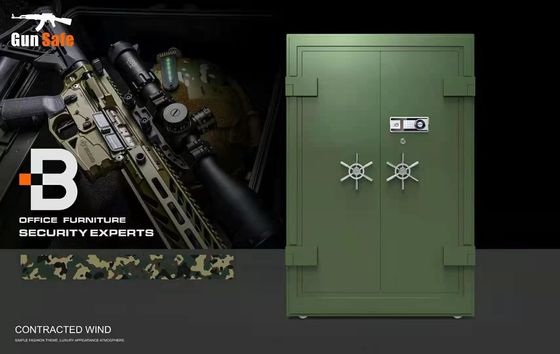 Στρατιωτικό ντουλάπι ασφάλειας πυροβόλων όπλων 10 πυροβόλων όπλων μετάλλων H1300 ασφάλειας όπλων γραφείου