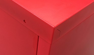 Καθιστικό 0.6mm/0.7mm ζωηρόχρωμο γραφείο στάσεων TV χάλυβα γραφείου αποθήκευσης μετάλλων 4